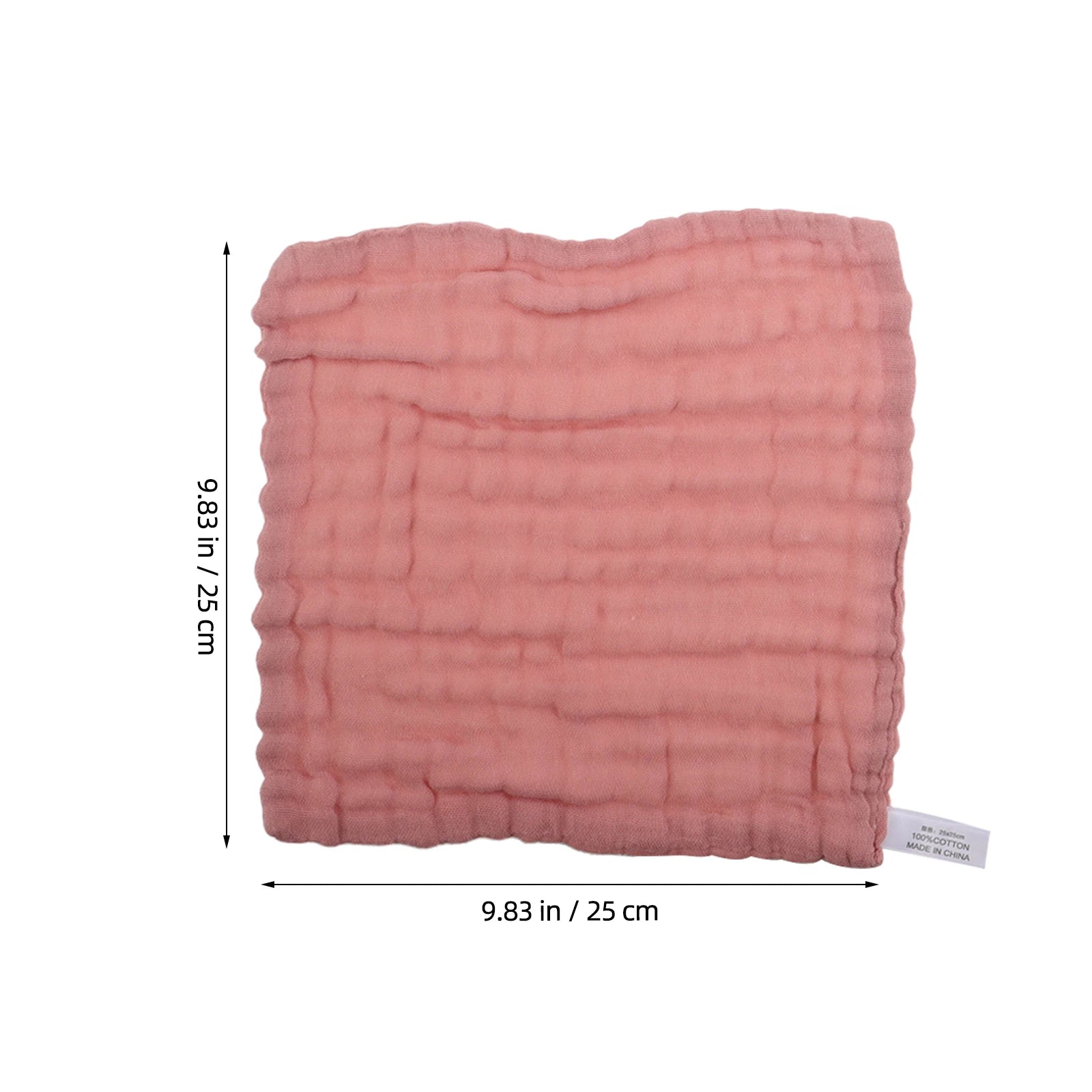5pcs 6-Layer Muslin Baby Burp Cloths 25X25Cm Cotton Dribble Bibs For Feeding Teething Newborn Face Towel Burp Cloth Baby Wipes