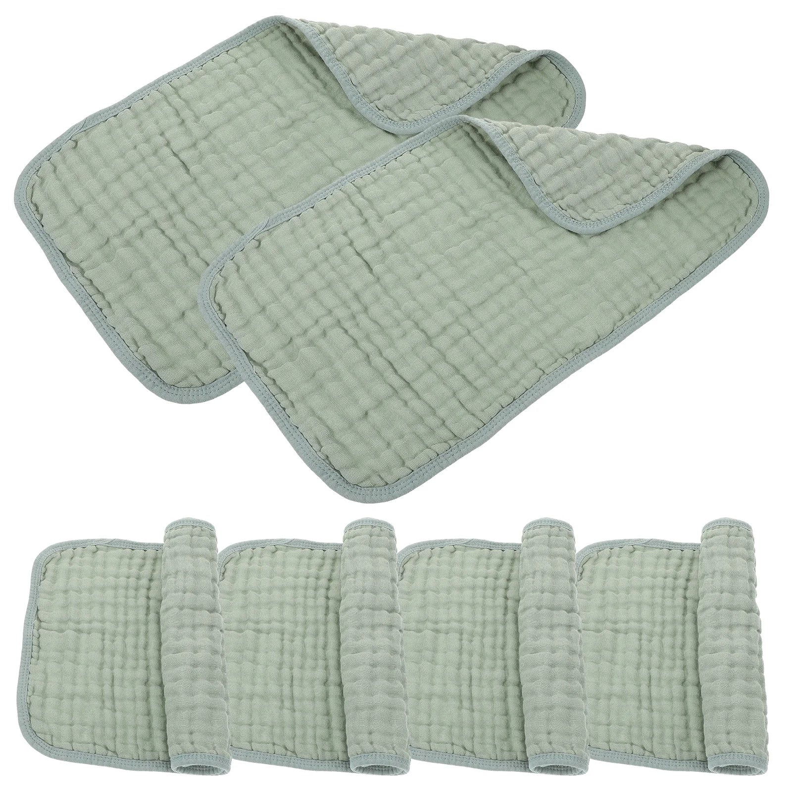 6Pcs Soft Cotton Baby Towels Newborn Absorbent Burp Cloths Muslin Face Washcloths Drool Towels Girl Burp Cloths